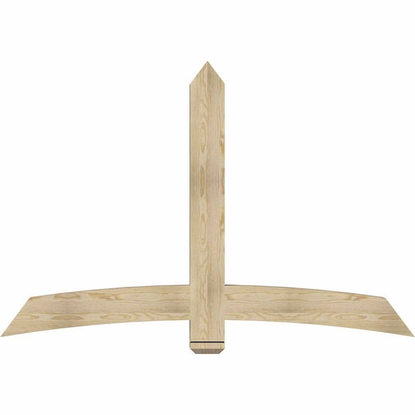 Ekena Millwork Bellingham Rough Sawn Timber Gable Bracket, Douglas Fir, 72"W x 48"H x 4"D x 6"F, 16/12 Pitch GBW072X48X0406BEL00RDF - main
